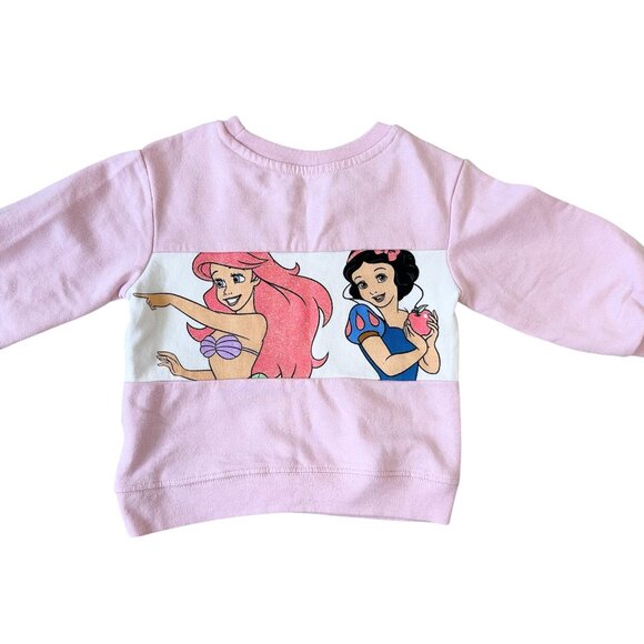Disney Princess Sweatshirt & Jogger Pink Set Toddler Size 2T Pre-owned - Picture 5 of 8